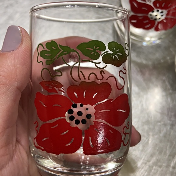 Vintage Juice Glasses set of 4 - Picture 3 of 7